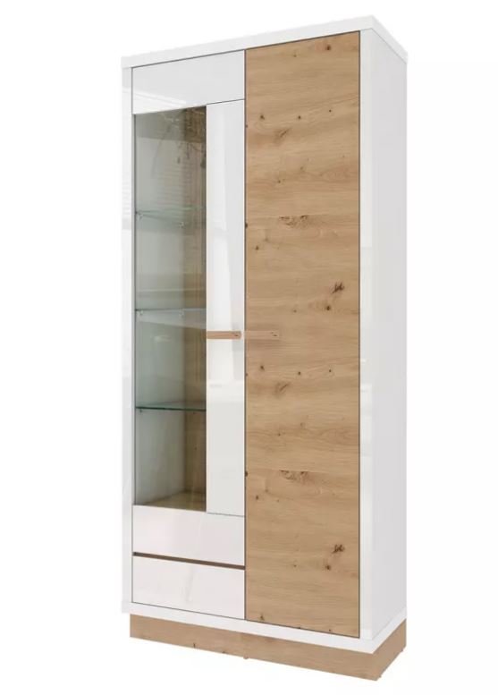 Шкаф 2-х дверный со стеклом Балтимор 