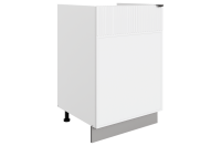 БАРИСТА Шкаф рабочий под мойку L500 (1 дв.гл ) левый (белый/милк матовый) 