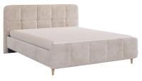 Кровать Грета 1600*2000 с основанием Песок алькантара велюр