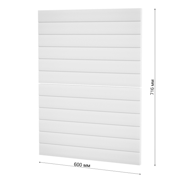 Фасад Софт Тач БЕЛЫЙ 2 ящика 600   /  Бомон