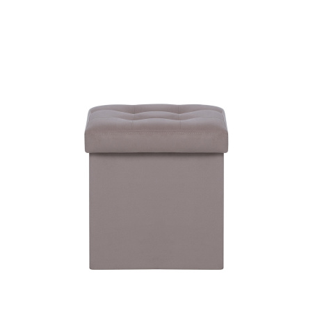 Пуф Leset Плуто складной с крышкой, велюр серый  VELUTTO 08