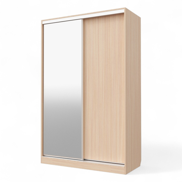 Шкаф-купе БН-61 2дв 1400х600х2200 Дуб мол/хром