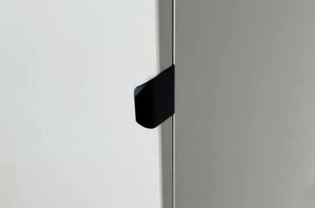 Шкаф однодверный Рич кашемир/фрапучино матовый/черный