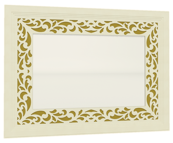 Ливадия Л10 Зеркало лам.белый (Weave)