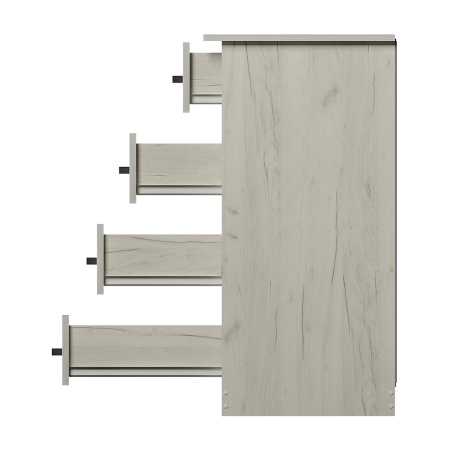 Комод Стандарт № 6  Дуб крафт белый