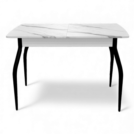 Стол Уют 3 1100(+390)*700*750 Белый / Опора черный 