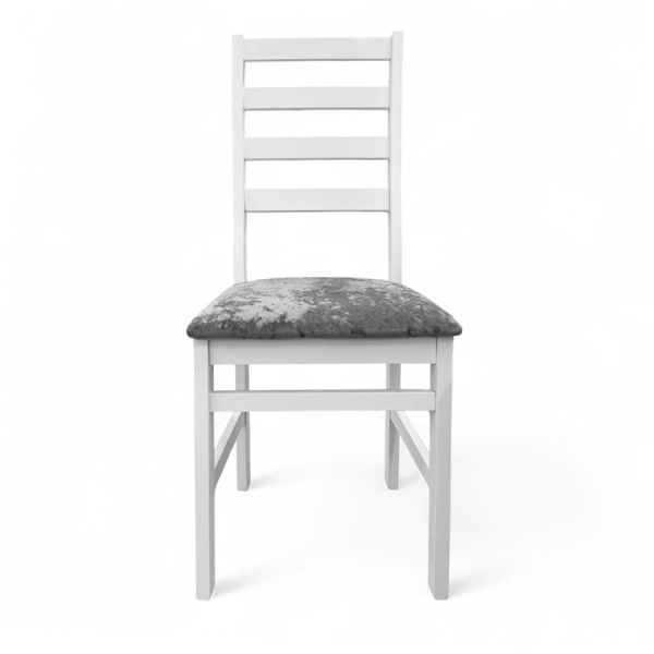 Стул Сотти Р белая эмаль/Kатания 17 (Серая дымка)