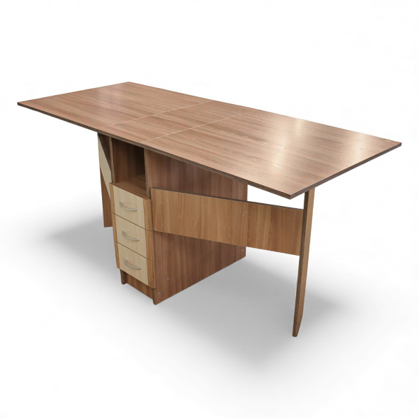 Стол-книжка с ящиками на 300 Ясень шимо темный/ ясень шимо светлый 