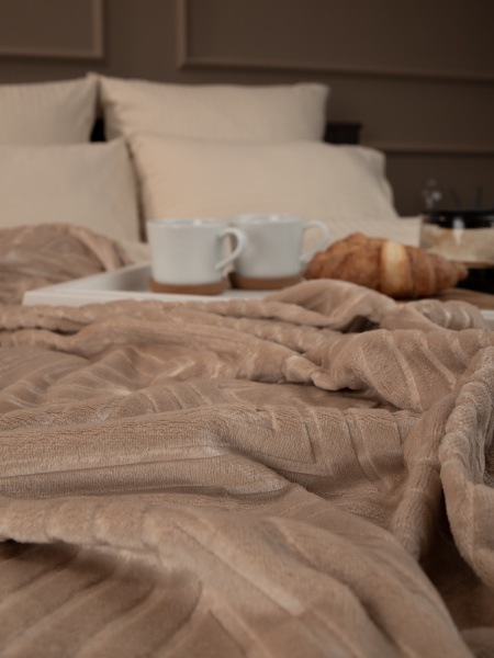 Плед Texrepublic фланель тиснение 1,5сп 93375