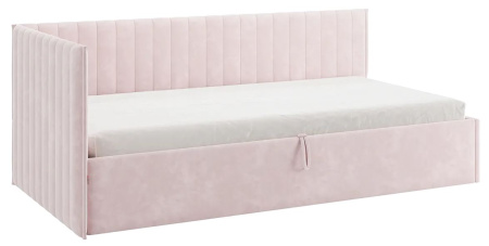 Кровать Твикс  (Тахта)  с подъёмным механизмом 90х200 см нежно-розовый(велюр)