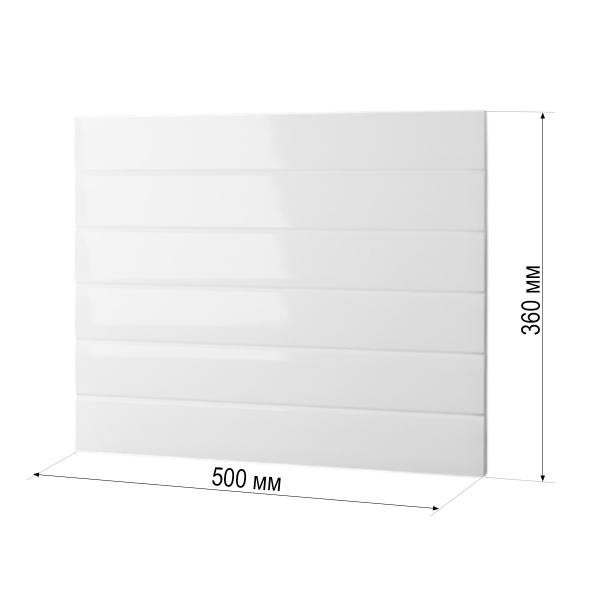 Фасад БЕЛЫЙ ГЛЯНЕЦ h = 360 * 500