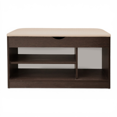 Тумба для обуви БН-196-04 (900*310*510) венге/кожзам крок бежевый 