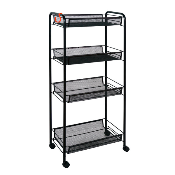 Этажерка Ладья 24К 4-х секцион. чёрный Э342Ч