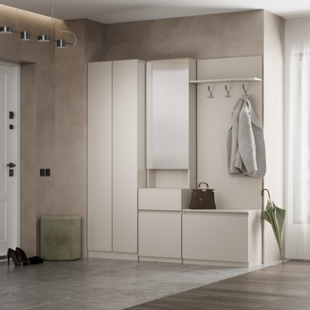 Прихожая Лофт Крючки (Кашемир)700*350*2100