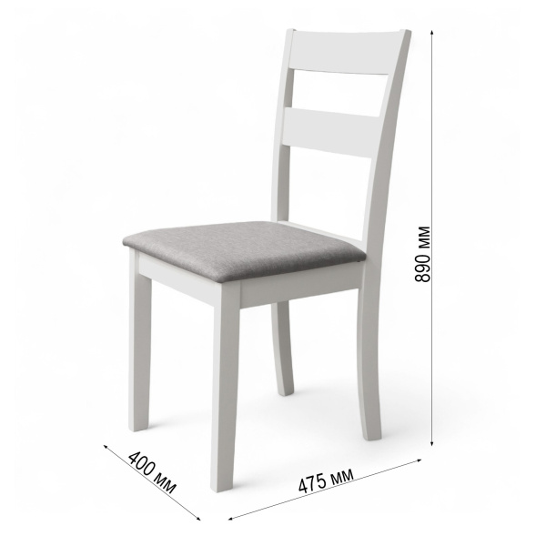 Стул Даллас SW00753 Серый / Белый 