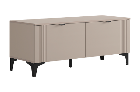 Тумба Рич кашемир/фрапучино матовый/черный