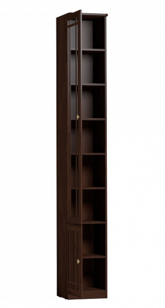 Шкаф для книг левый Sherlock  Орех Шоколадный