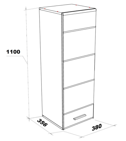 Шкаф навесной GLOSS 