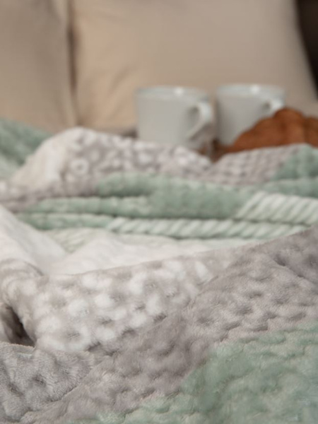 Плед Absolute  фланель жаккард печатн. 1,5 сп 90689