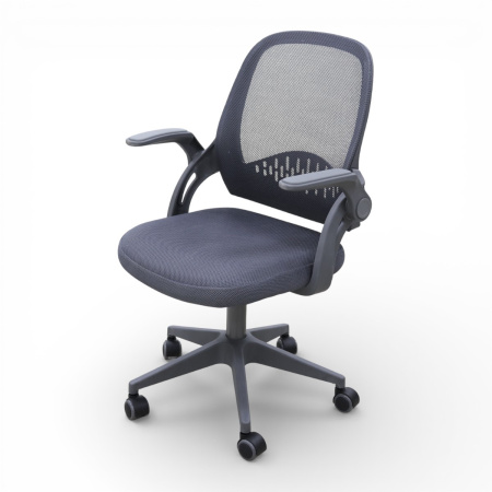 Кресло офисное 8390M-GR сетка,тканьYKX-00DW-MD/YKX-00SW-MD газлифт.нейлон